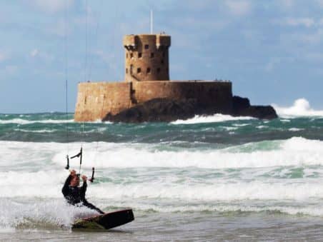 Kiteboarding Jersey Blue Skies Paragliding
