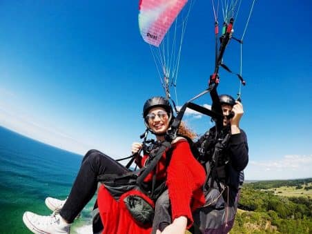 Blue Skies Paragliding Tandem Passenger Photo